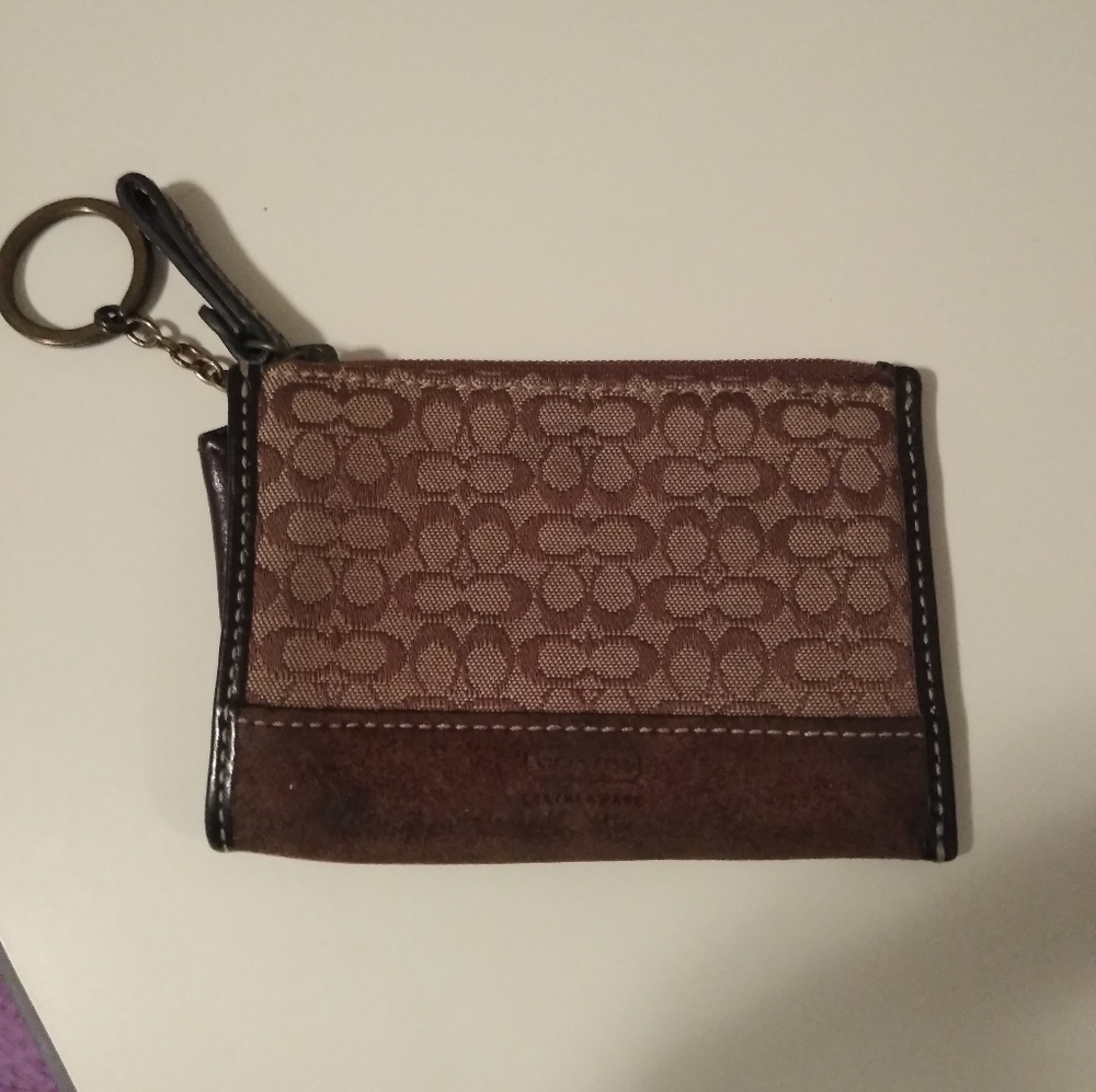 Authentic Coach CC Brown Wallet Change Purse - Picture 9 of 9